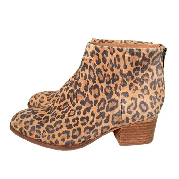 Seychelles Leopard Print Booties