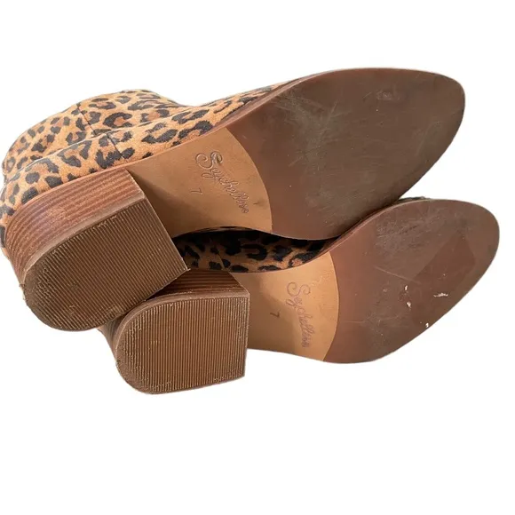 Seychelles Leopard Print Booties