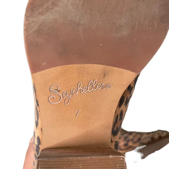 Seychelles Leopard Print Booties