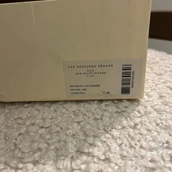 Sezane Frannie Ballerines Light Tan Leather Women's Shoes