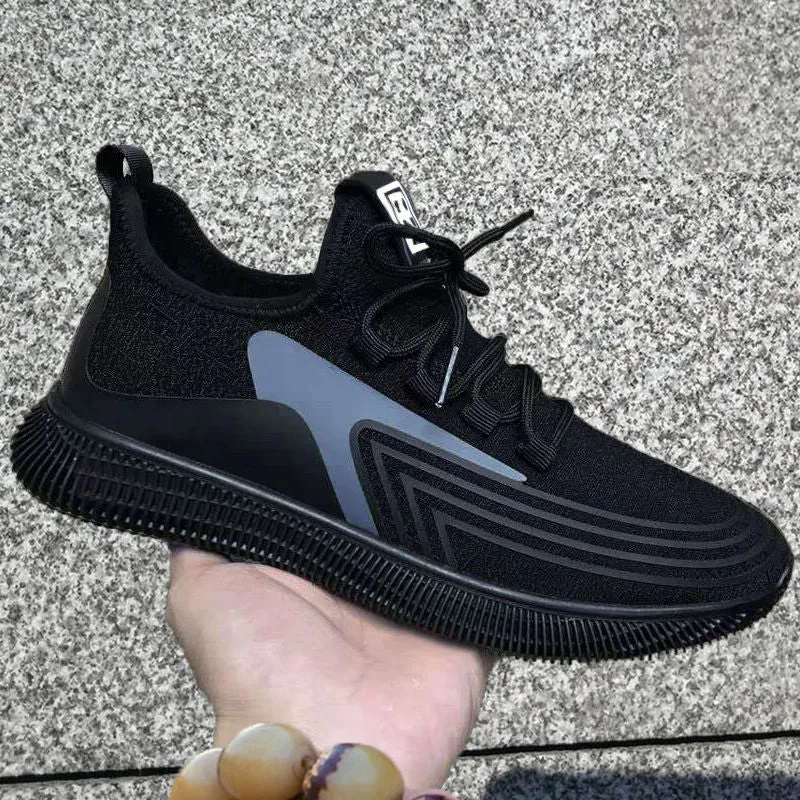 Shoes summer breathable shoes men's sports tide shoes mesh casual jelly coconut shoes Deodorant flying weave shoes