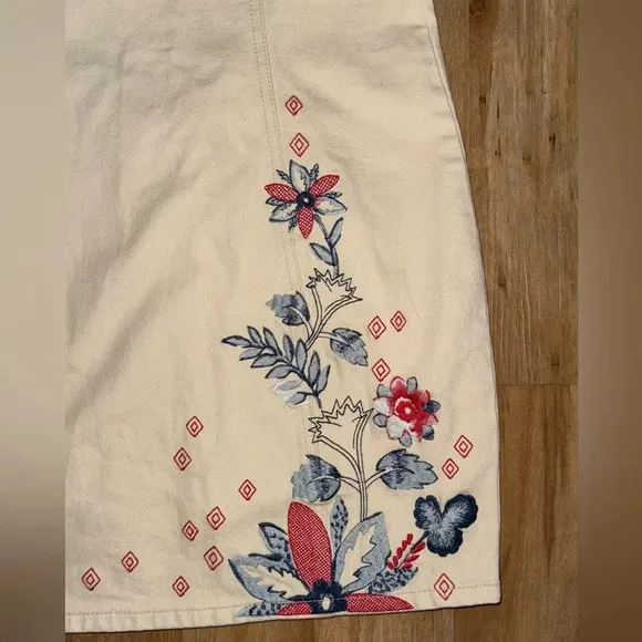 SHYANNE WOMEN'S AMERICANA EMBROIDERED DENIM DRESS Cowgirl Western Festival M