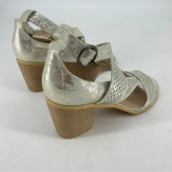 Silent D “Moonlit shimmer” sandals. Sundance catalog