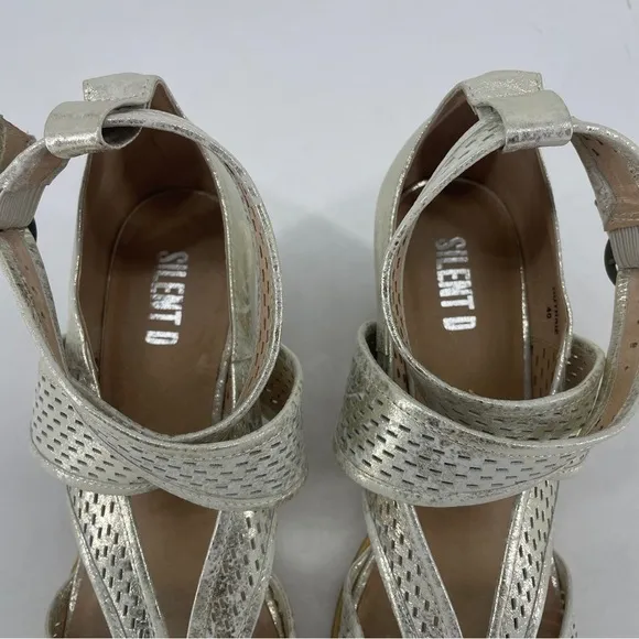 Silent D “Moonlit shimmer” sandals. Sundance catalog