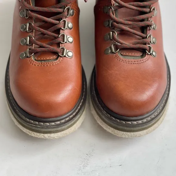 Simms Freestone Fly Fishing Boots Brown Leather Felt Cleat Soles Mens Size 7