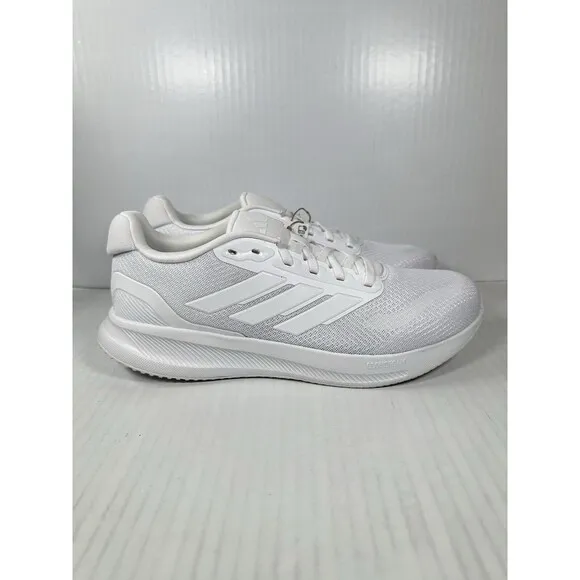 Size 10 Men’s adidas Runfalcon 5 Athletic Running Shoes White IH7757 NEW