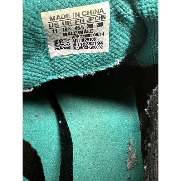 Size 11 - Adidas Equipment Running Support Black M25106