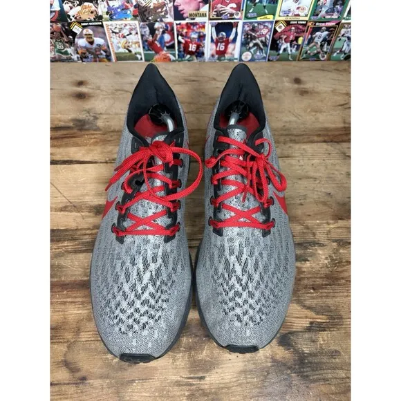 Size 13 - Nike Air Zoom Pegasus 36 Ohio State men’s Running Shoes Sneakers Gray