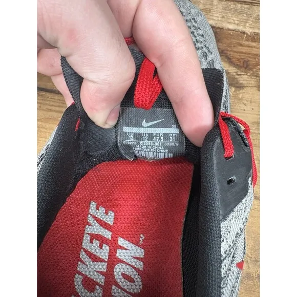 Size 13 - Nike Air Zoom Pegasus 36 Ohio State men’s Running Shoes Sneakers Gray