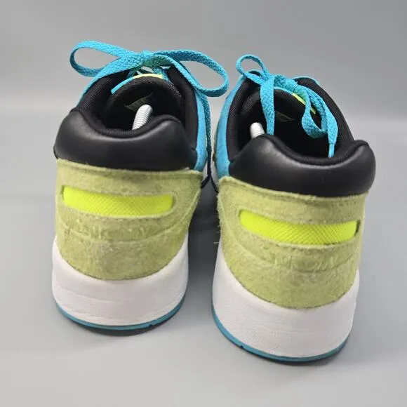 Size 14 - Saucony Shadow 6000 Split - Black Yellow Running Shoes Sneakers