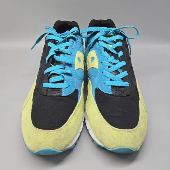 Size 14 - Saucony Shadow 6000 Split - Black Yellow Running Shoes Sneakers