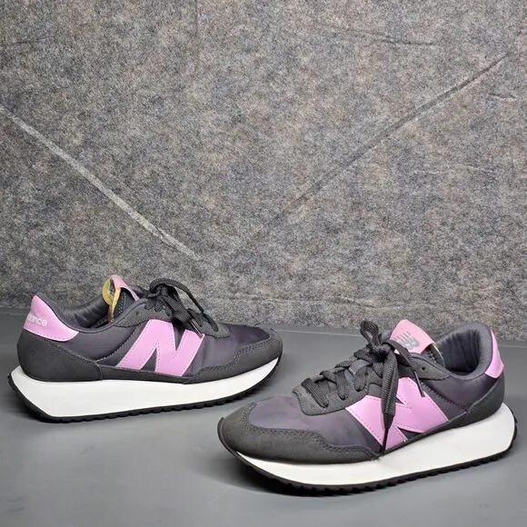 Size 6.5 New Balance 237 Women's Running Shoes Blackto Lilac Cloud‎ WS237YA
