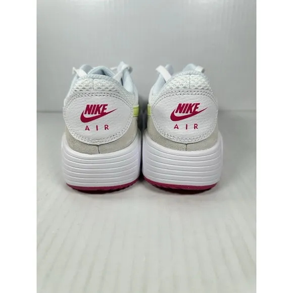 Size 6.5 Nike Air Max SC Womens Shoe White/Light Lemon/Fireberry/Blue FQ8886-100