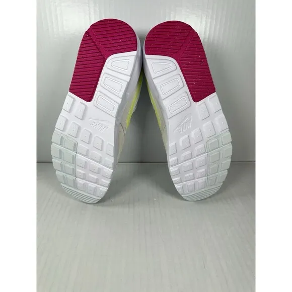 Size 6.5 Nike Air Max SC Womens Shoe White/Light Lemon/Fireberry/Blue FQ8886-100