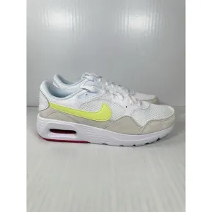 Size 6.5 Nike Air Max SC Womens Shoe White/Light Lemon/Fireberry/Blue FQ8886-100