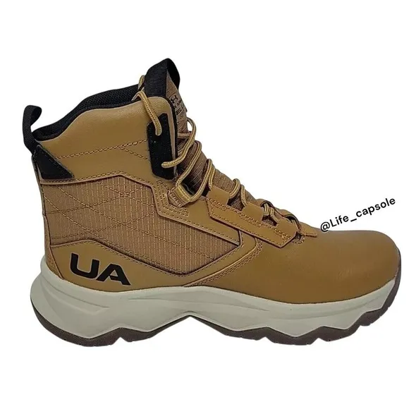 Size 7Y Under Armour Stellar G2‎ 6&quot; Tactical Boots Hiking Brown Outdoor Boys New