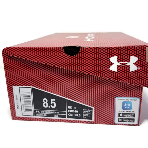 Size 8.5 Women's Under Armour HOVR Phantom Running Shoes 3022600-001 Bla…
