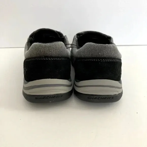 Skechers Avillo Canvas Slip-On Shoes Vintage Wash Memory Foam