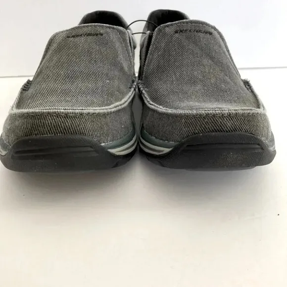 Skechers Avillo Canvas Slip-On Shoes Vintage Wash Memory Foam