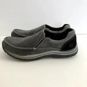 Skechers Avillo Canvas Slip-On Shoes Vintage Wash Memory Foam
