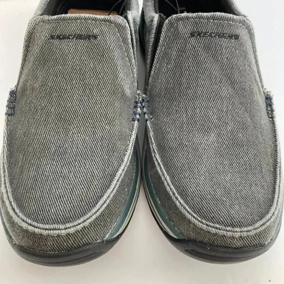 Skechers Avillo Canvas Slip-On Shoes Vintage Wash Memory Foam
