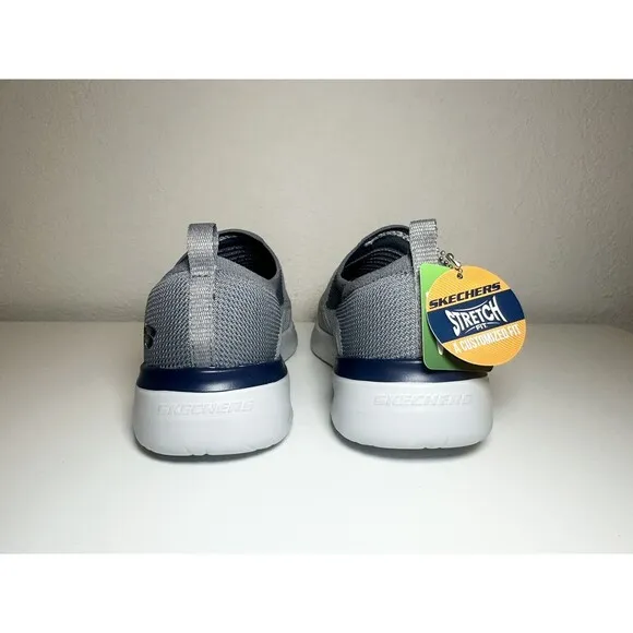 SKECHERS Lattimore Carlow Light Gray Slip-On Shoes Men's SIZE 11.5
