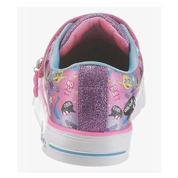 Skechers Twinkle Toes Emoji Sparkle Breeze Cutie Light Up Sneakers Shoes Size 4