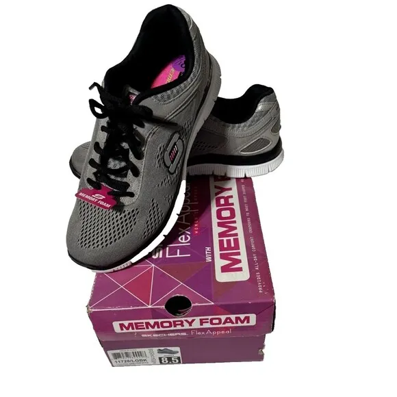 Skechers Womens Size 8.5 Flex Appeal Love Your Style 11728 Running Shoes Sneaker
