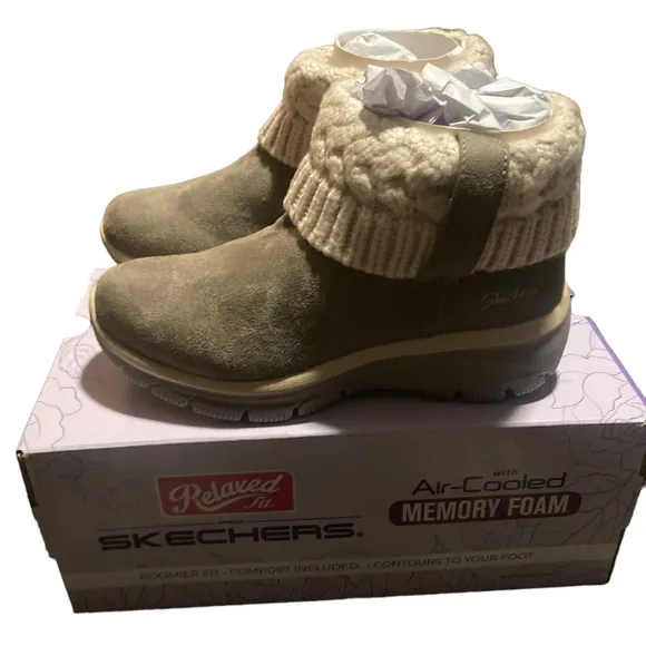 Sketchers boots easy going-cozy weather taupe