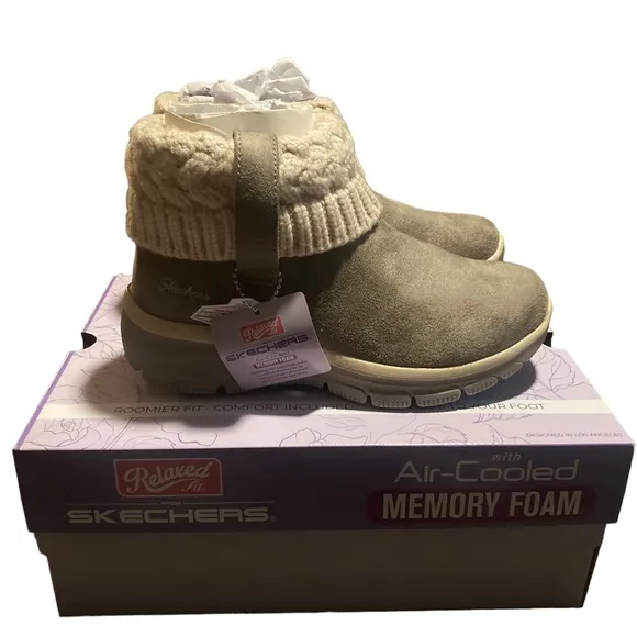 Sketchers boots easy going-cozy weather taupe