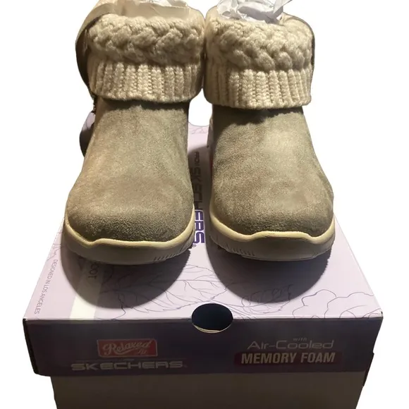 Sketchers boots easy going-cozy weather taupe