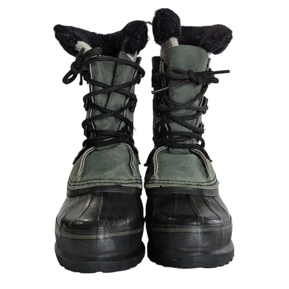 Sorel Alpine Olive Green Insulated Waterproof Boots Size 6