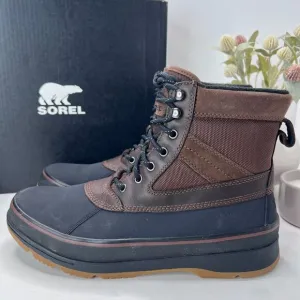 Sorel Ankeny II Hiker Waterproof Boots Tobacco Black NM4982-256 Men's US 12