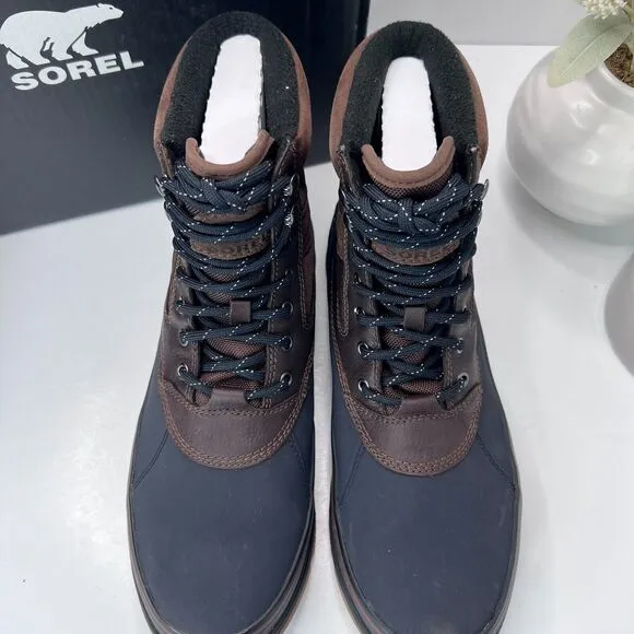Sorel Ankeny II Hiker Waterproof Boots Tobacco Black NM4982-256 Men's US 12