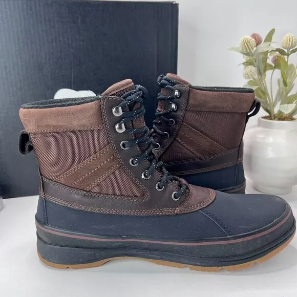 Sorel Ankeny II Hiker Waterproof Boots Tobacco Black NM4982-256 Men's US 12