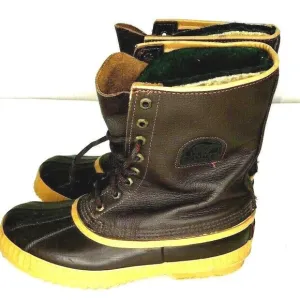 Sorel Boots Mens Size 8 Brown Leather Hand-Crafted Canada1964 Cold Weather -40d