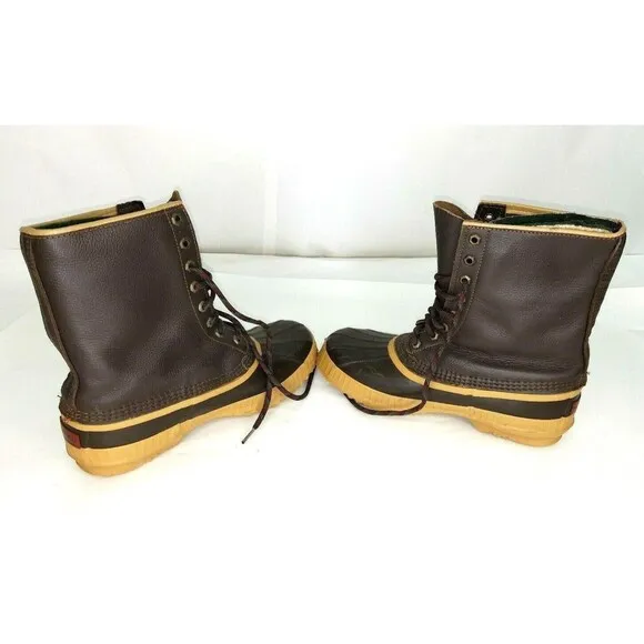 Sorel Boots Mens Size 8 Brown Leather Hand-Crafted Canada1964 Cold Weather -40d