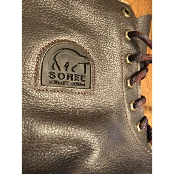 Sorel Boots Mens Size 8 Brown Leather Hand-Crafted Canada1964 Cold Weather -40d