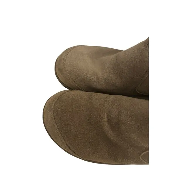 Sorel Boots Womens 8.5 Suede Ankle Meadow Brown Waterproof Side Zip NL2189-255