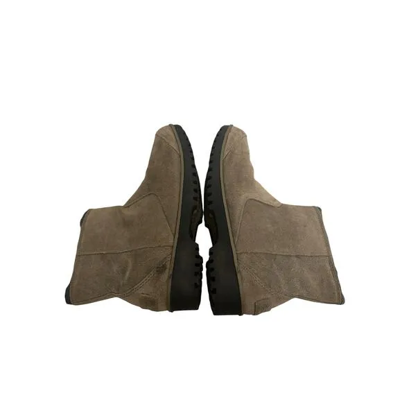 Sorel Boots Womens 8.5 Suede Ankle Meadow Brown Waterproof Side Zip NL2189-255