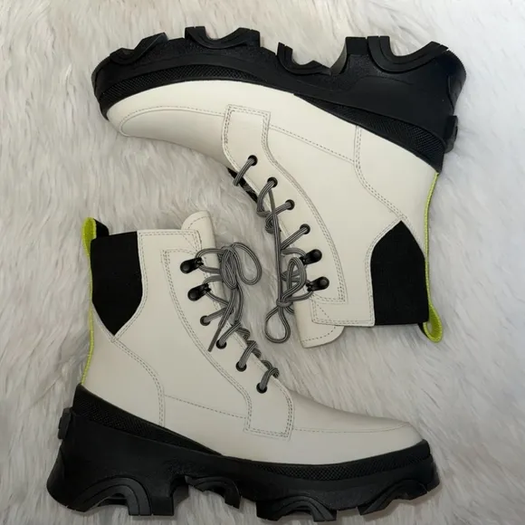 SOREL BREX LEATHER WATERPROOF ANKLE BOOTS SIZE 8.5