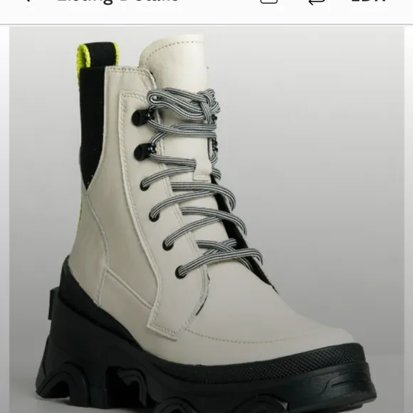 SOREL BREX LEATHER WATERPROOF ANKLE BOOTS SIZE 8.5