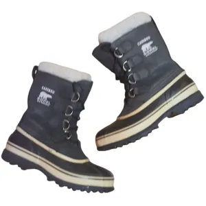 Sorel Caribou Boots Insulated Black Men's Rubber Winter Waterproof Boots