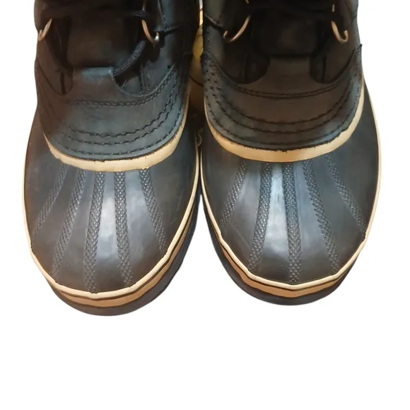 Sorel Caribou Boots Insulated Black Men's Rubber Winter Waterproof Boots