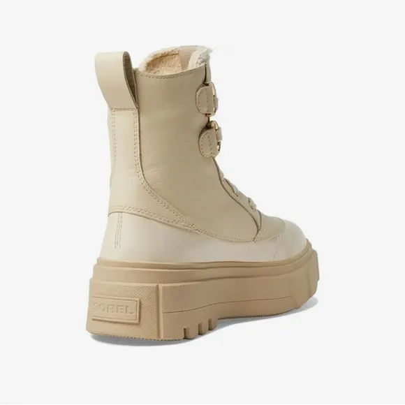 Sorel Caribou X Waterproof Lace-Up Platform Boots with Sherpa size 6