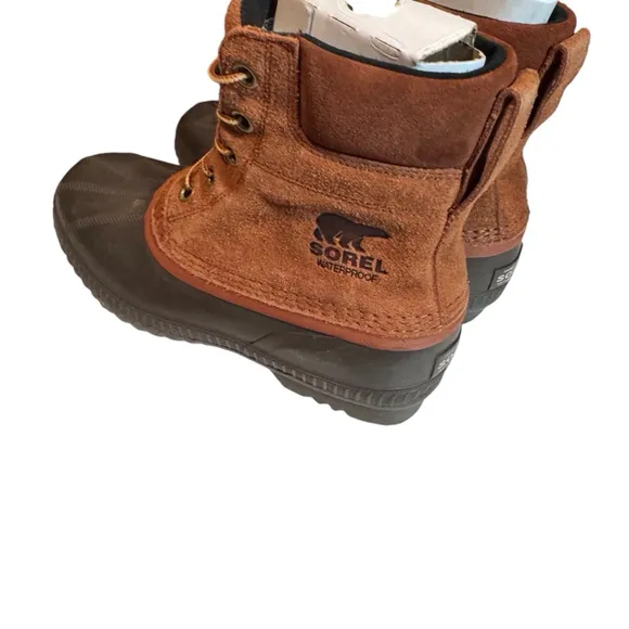 Sorel Cheyanne Boots Brown Black Size 9
