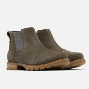 SOREL Emelie III Women's Waterproof Chelsea Ankle Boots in Major Gum Siz…