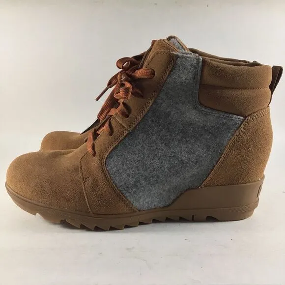 Sorel Evie Women’s Waterproof Boots Suede Brown Size 8 NL4926-242