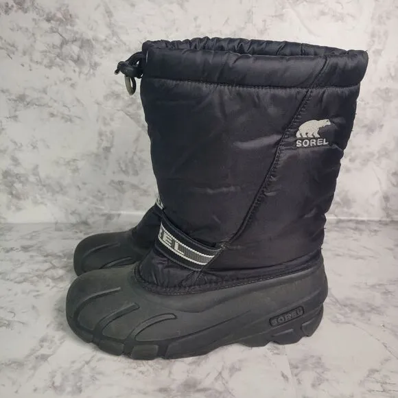Sorel Glacier Men's Size 7 Insulated Extreme Snow Boots Black Winter Ski