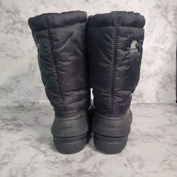 Sorel Glacier Men's Size 7 Insulated Extreme Snow Boots Black Winter Ski
